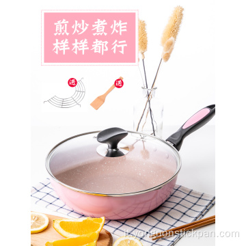 Utensili da cucina Pentole antiaderenti in alluminio Wok cinese